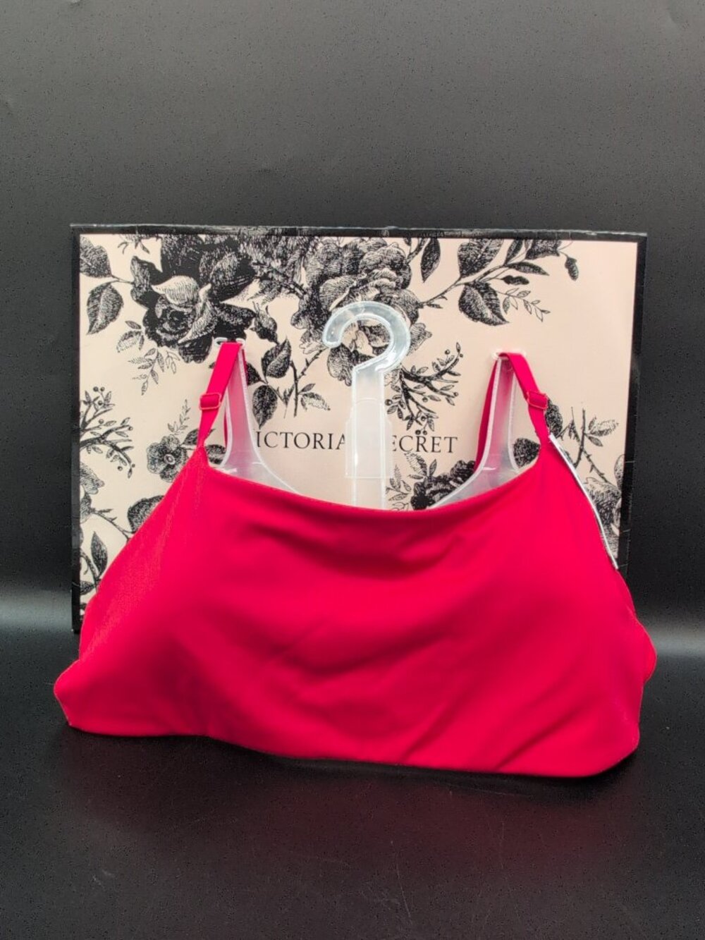 Victoria's Secret PINK Relay Square Neck Sports Bra Large Red NWT